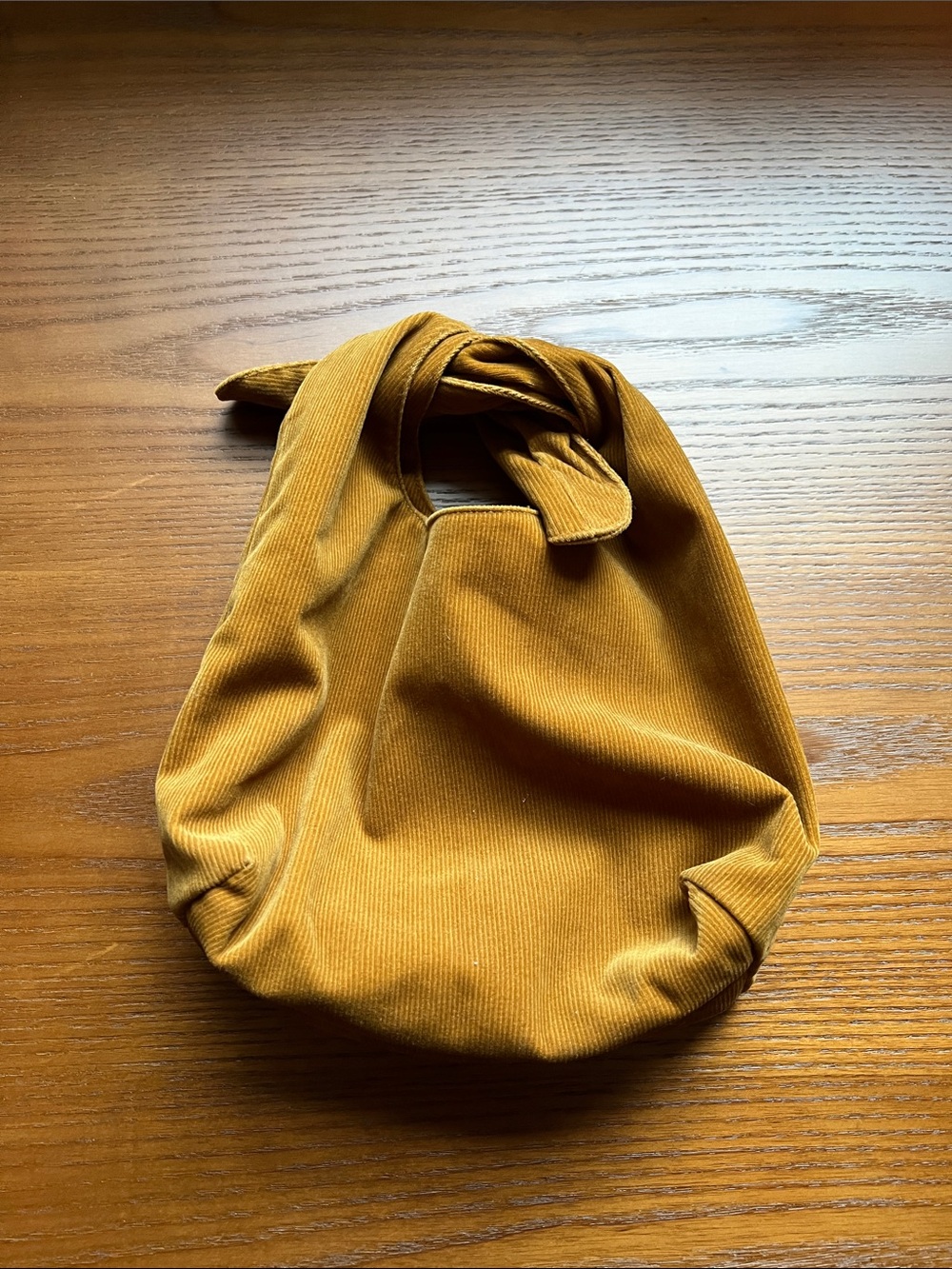 Merit Beauty Corduroy Golden Knot-Handle Women’s Bag